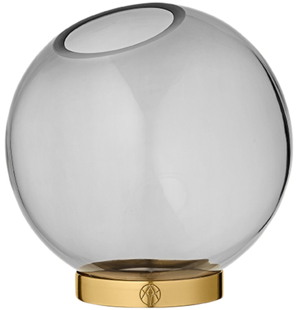 Aytm Globe Vase M Fod H Cm Sort Guld Vaser Hjem Dk