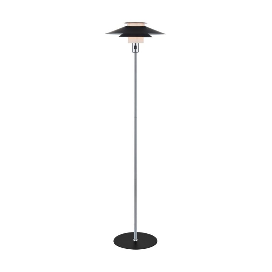 Halo Design Rivoli Gulvlampe Cm Sort Krom Gulvlamper Hjem Dk