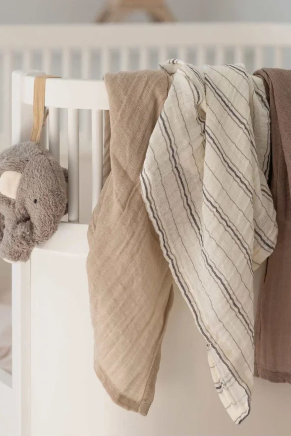 Sebra Mulltuch Cream Stripe/Beige