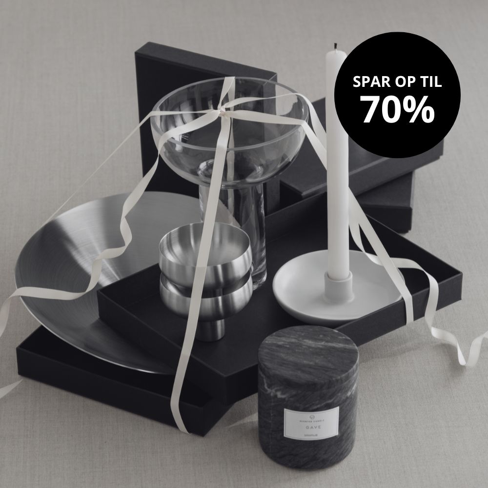 Elegant, minimalistisk, sort-hvid, nordisk, gave.