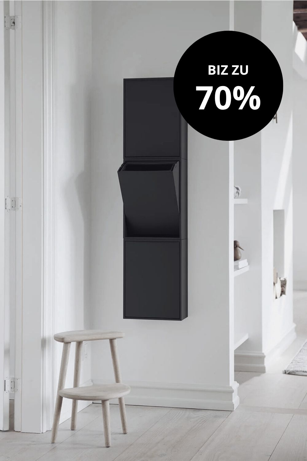 Recollector Abfallsortierung Schwarz