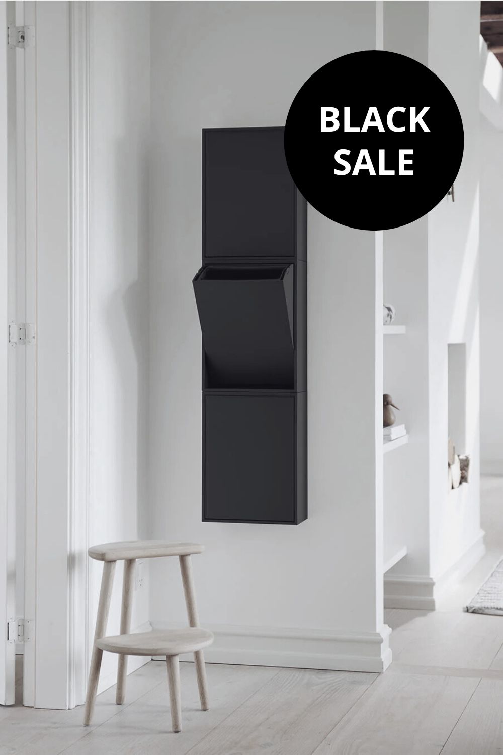 Recollector Abfallsortierung Schwarz