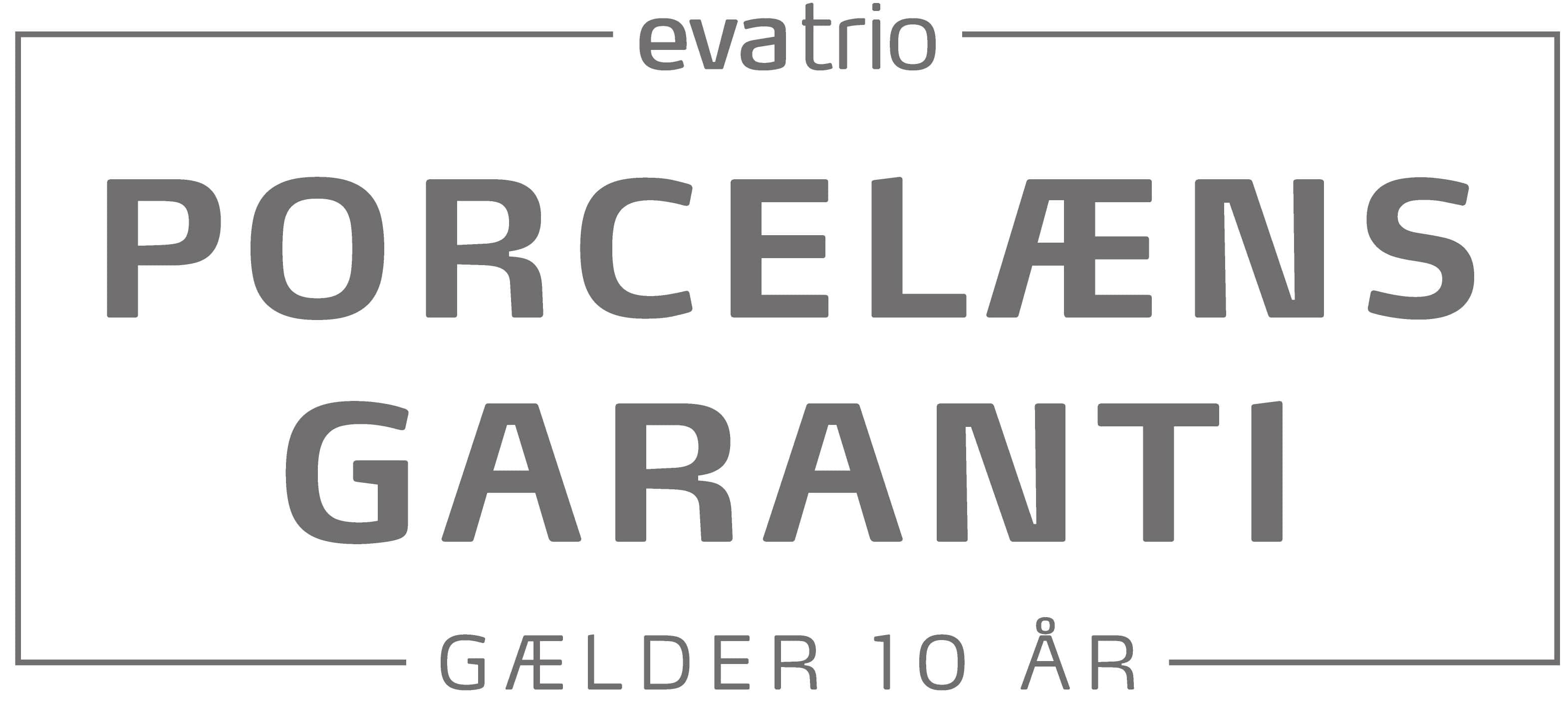 porcelæns garanti