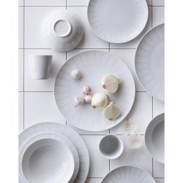 Lucie Kaas Lotus Tallerken 21 cm, Hvid