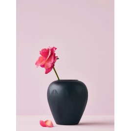Lucie Kaas Lotus Vase 11 cm, Sort