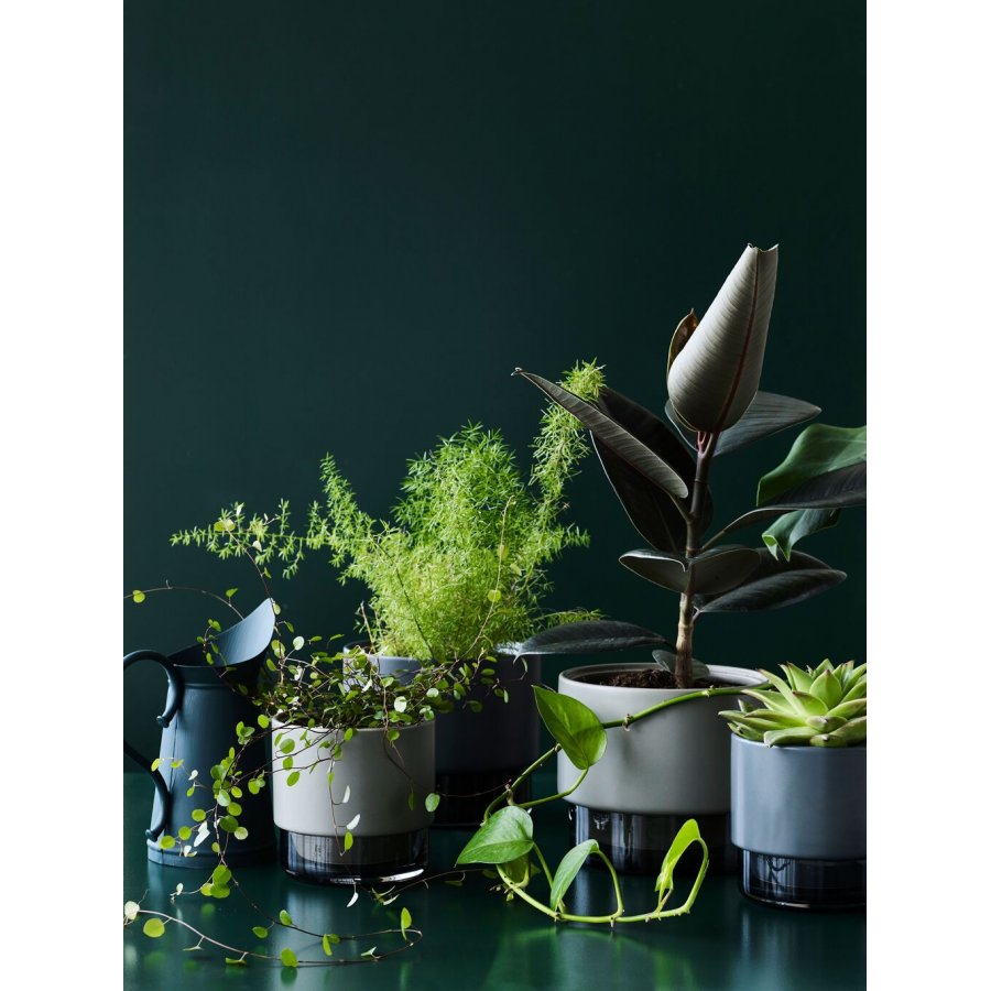 Lucie Kaas Gro Urtepotte H12,5 cm, Gun metal