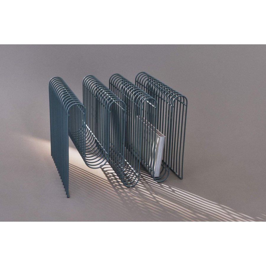 AYTM CURVA Zeitschriftenhalter H30,3 cm, Dusty Blue