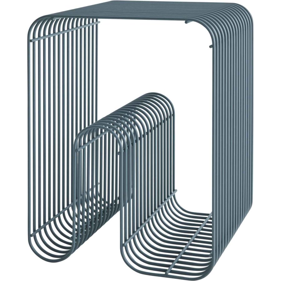 AYTM CURVA Hocker H43 cm, Dusty Blue