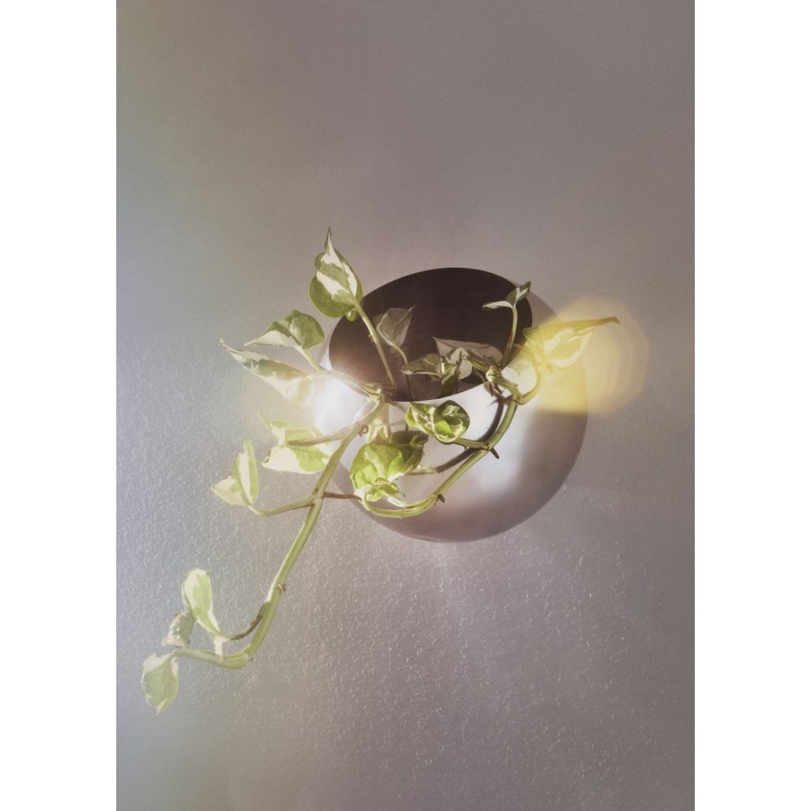 AYTM GLOBE Hängender Blumentopf H15,4 cm, Silber