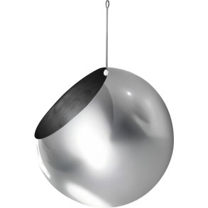 AYTM GLOBE Hngender Blumentopf H28 cm, Silber