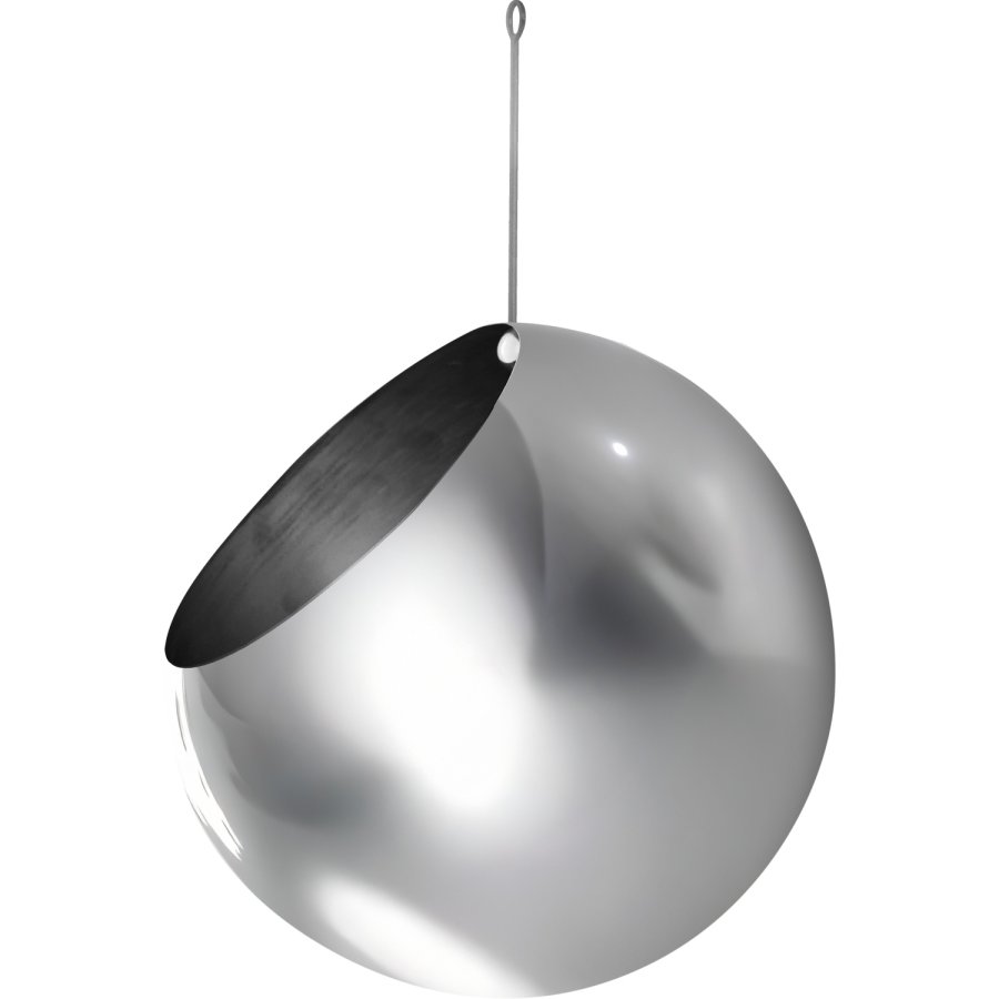 AYTM GLOBE Hängender Blumentopf H32 cm, Silber