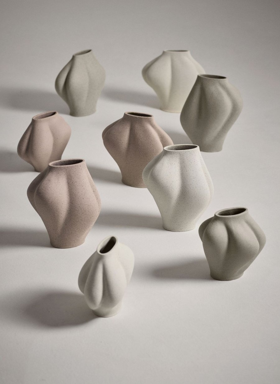 AYTM SALTARE Vase H30 cm, Cream