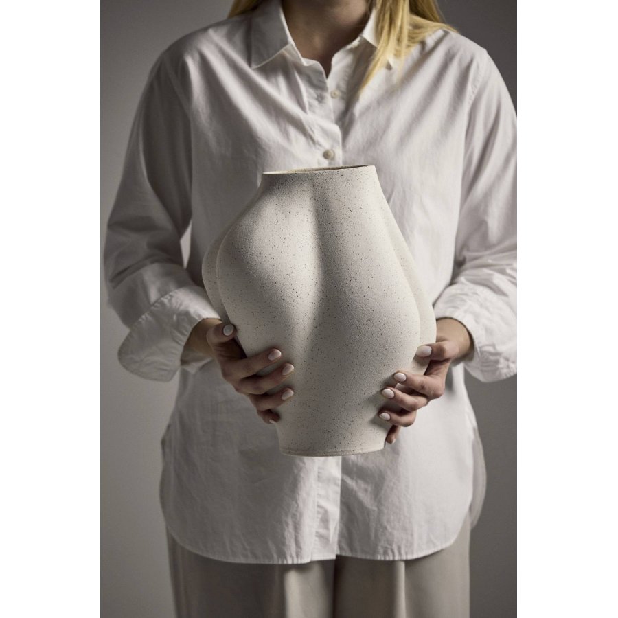 AYTM SALTARE Vase H35 cm, Cream