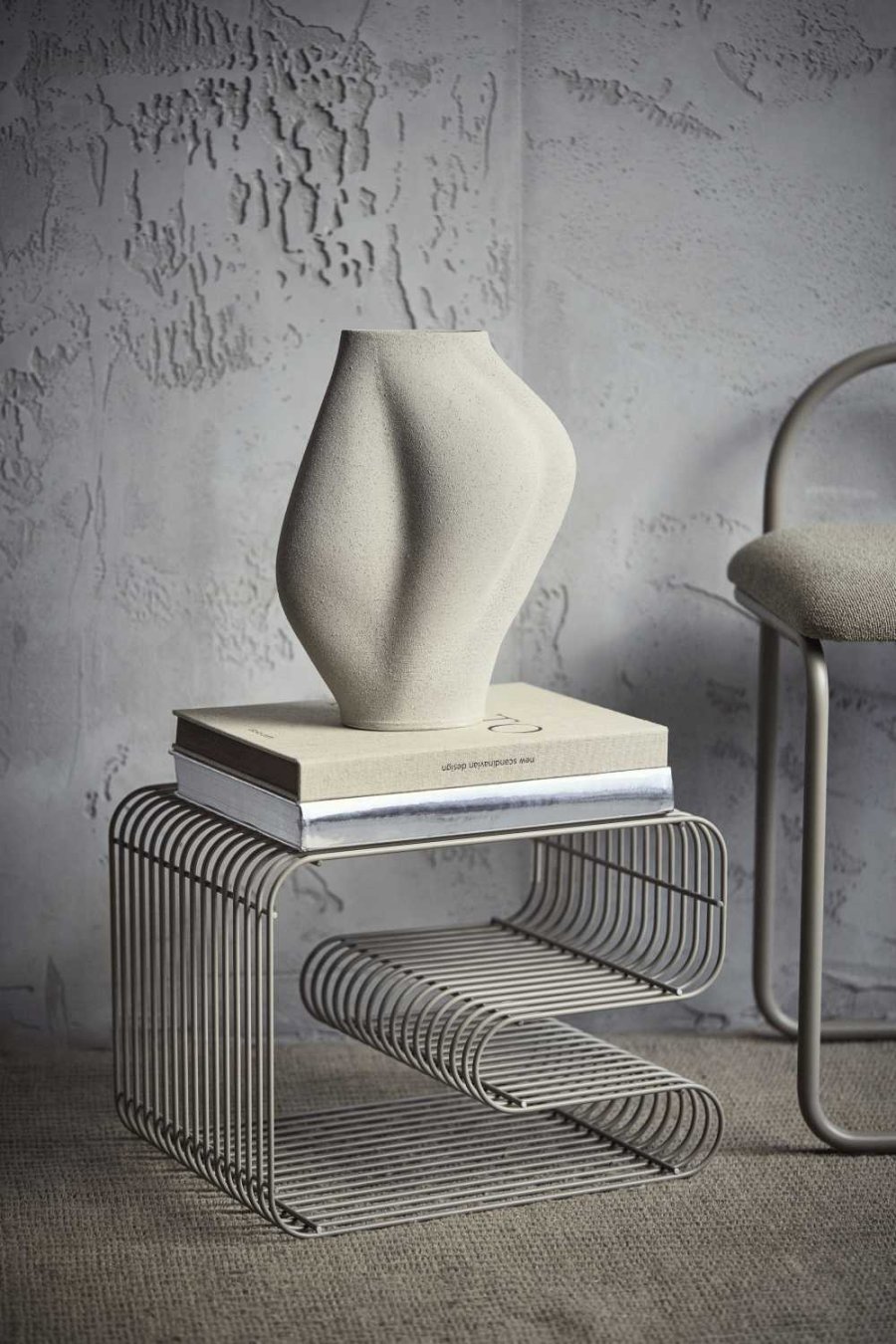 AYTM SALTARE Vase H35 cm, Light Taupe