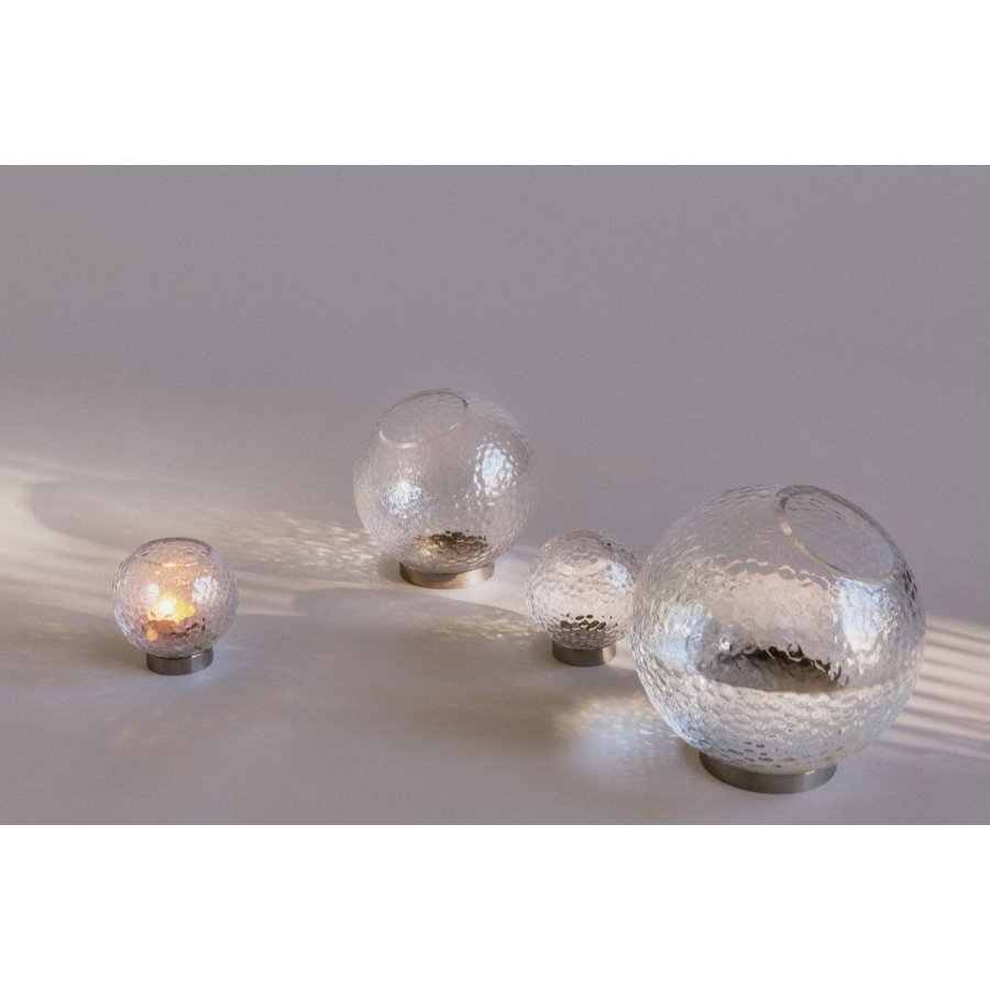 AYTM GLOBE BUBBLES Vase H17 cm, Klar