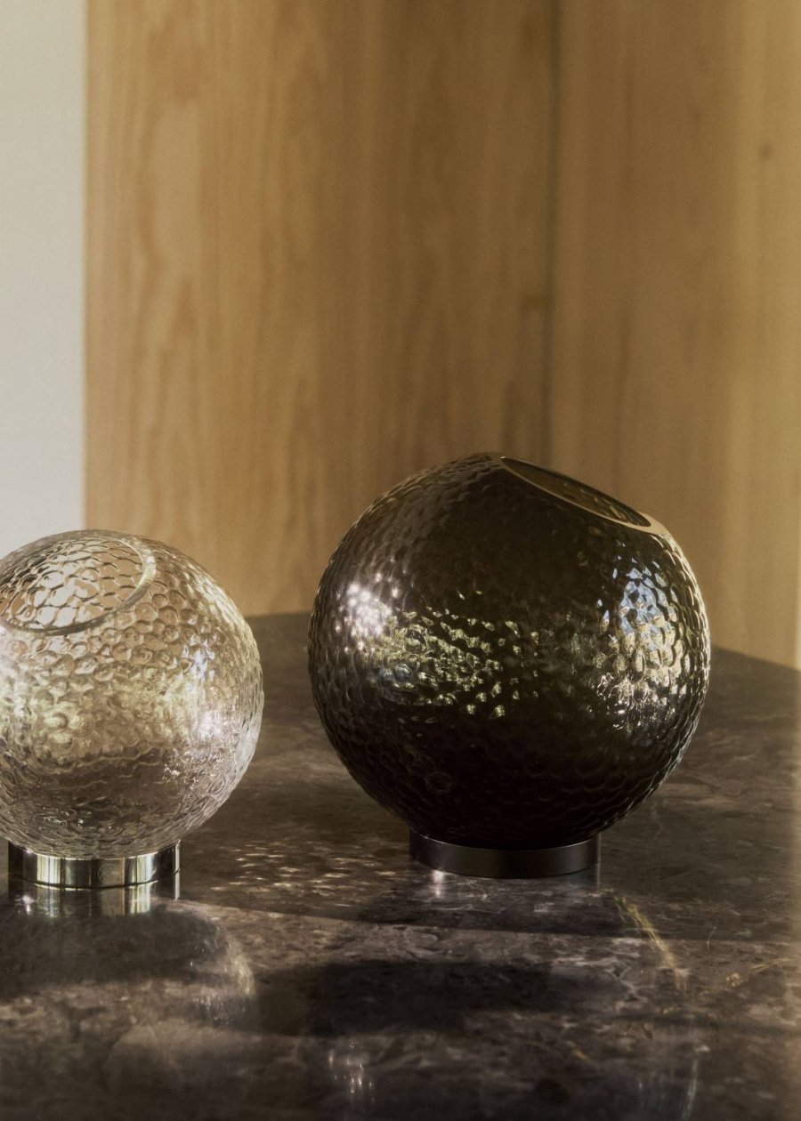 AYTM GLOBE BUBBLES Teelichthalter H9,5 cm, Klar