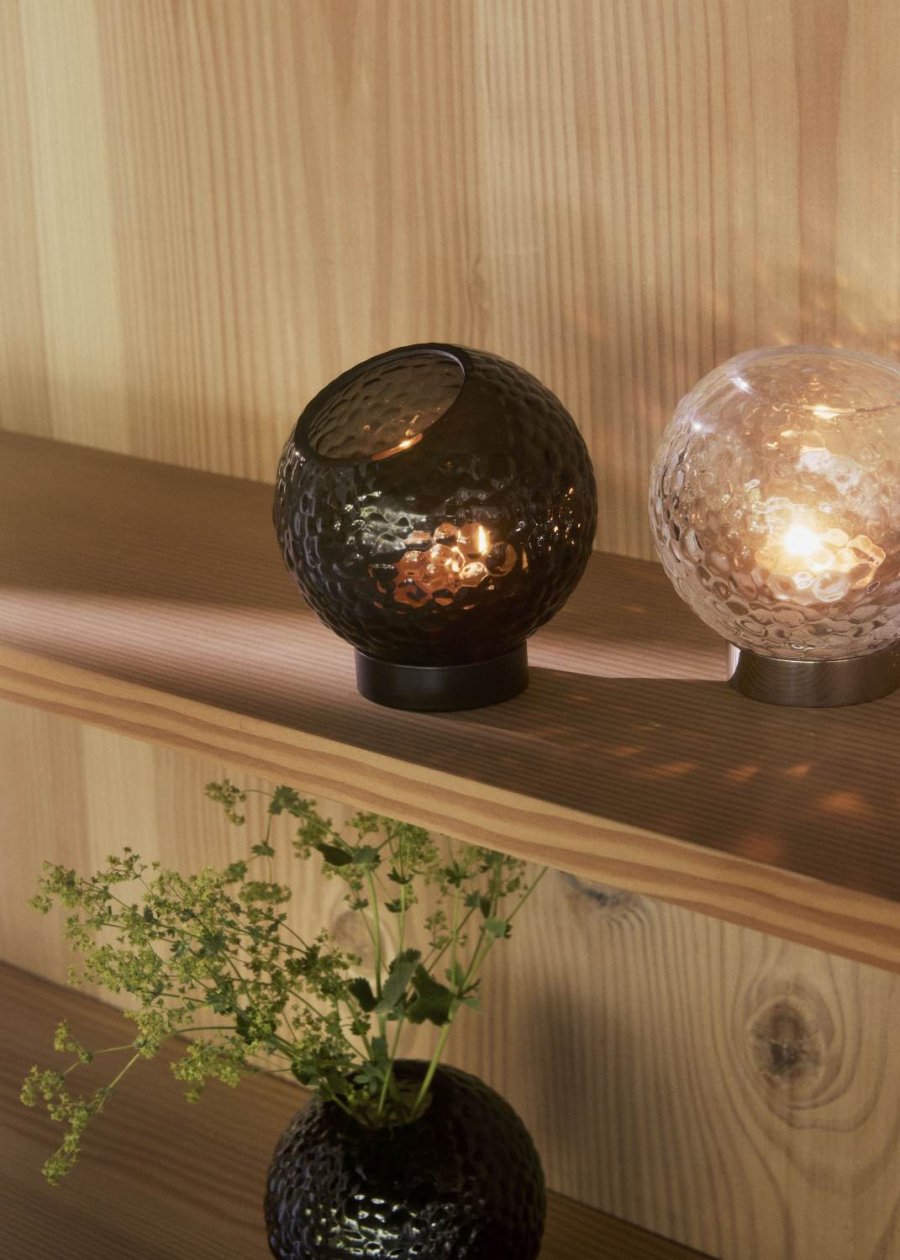 AYTM GLOBE BUBBLES Teelichthalter H9,5 cm, Klar