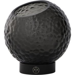 AYTM GLOBE BUBBLES Teelichthalter H9,5 cm, Schwarz