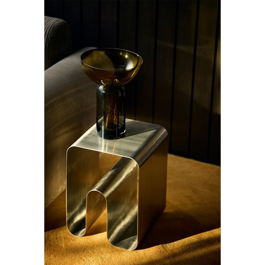 AYTM CURVA SOLID Hocker H43,2 cm, Silber