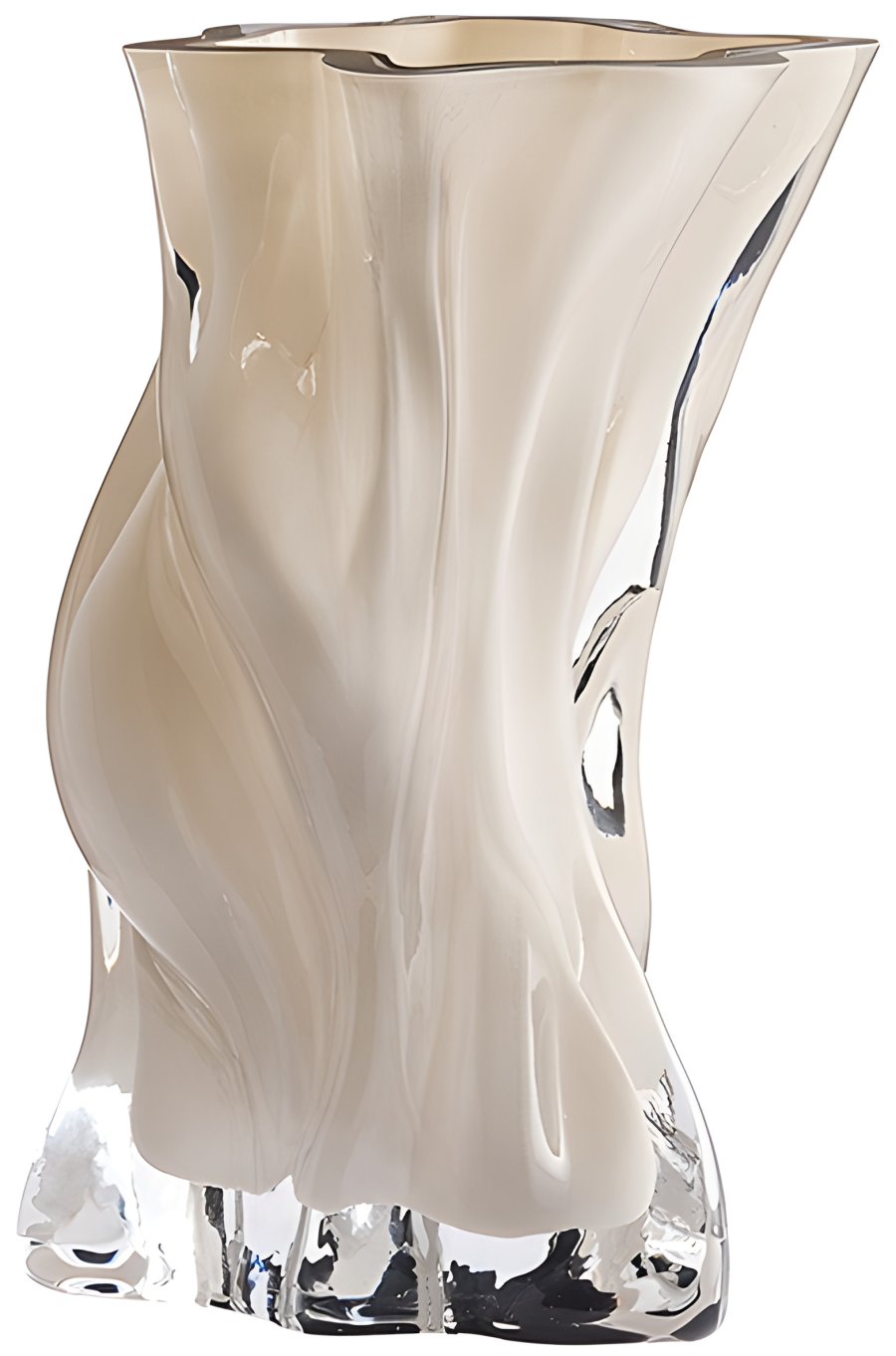 AYTM VENA Vase H24,5 cm, Dark Cream