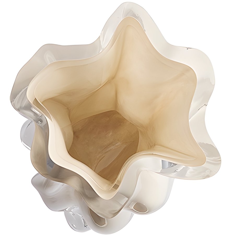 AYTM VENA Vase H24,5 cm, Dark Cream