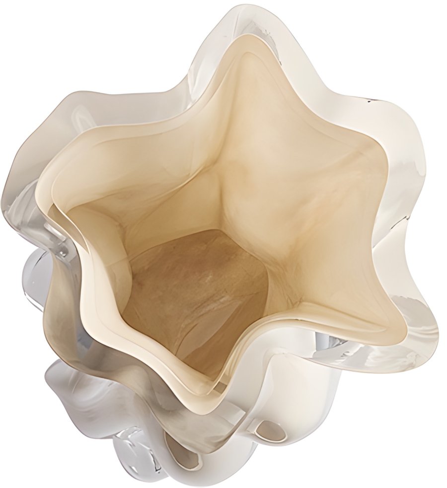 AYTM VENA Vase H24,5 cm, Dark Cream