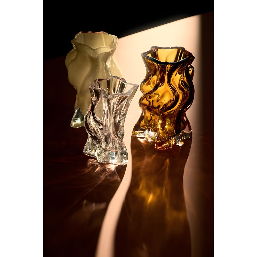 AYTM VENA Vase H24,5 cm, Amber