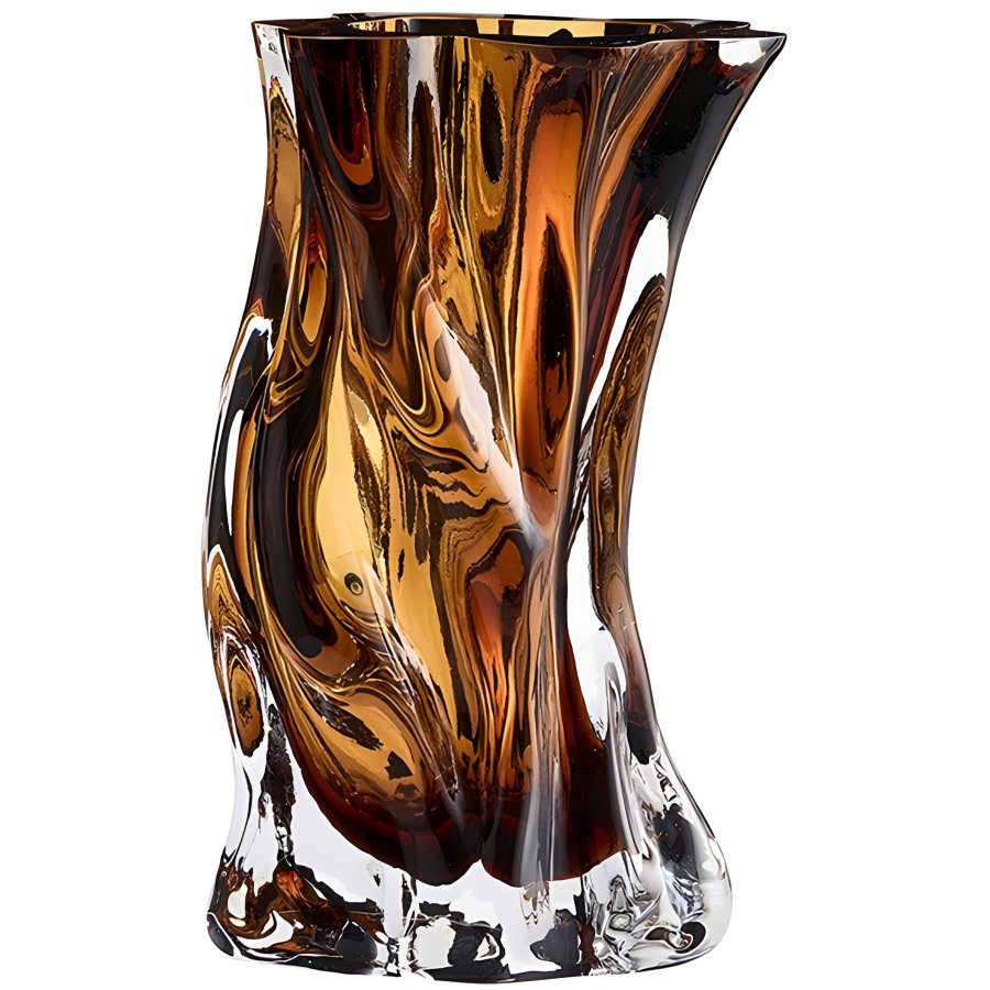 AYTM VENA Vase H24,5 cm, Amber