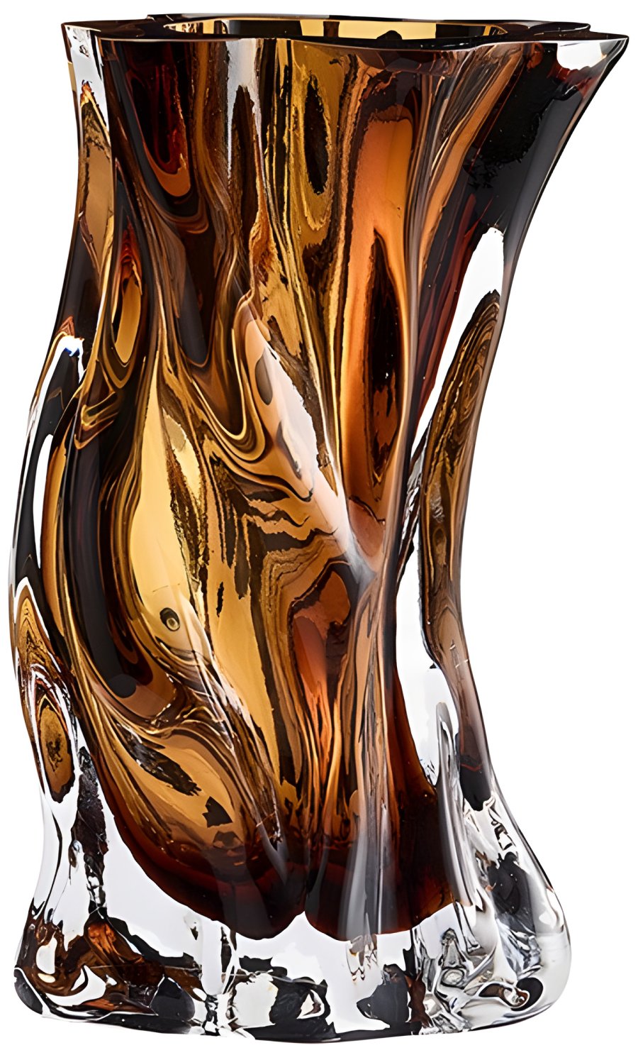 AYTM VENA Vase H24,5 cm, Amber