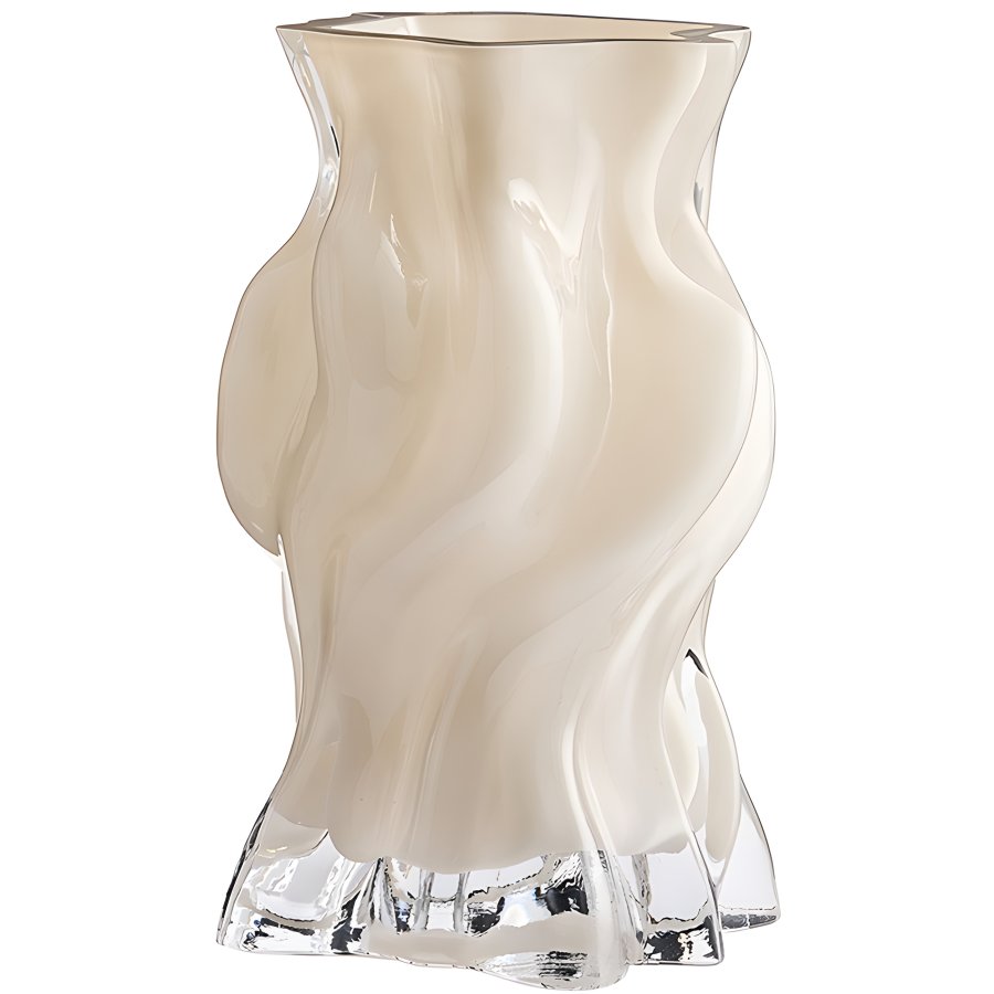 AYTM VENA Vase H29 cm, Dark Cream