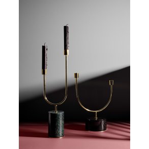AYTM GRASIL Lysestage H43,5 cm, Forest/Guld