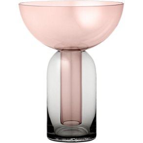 AYTM Torus Vase H19.5 cm, Schwarz/Rosa