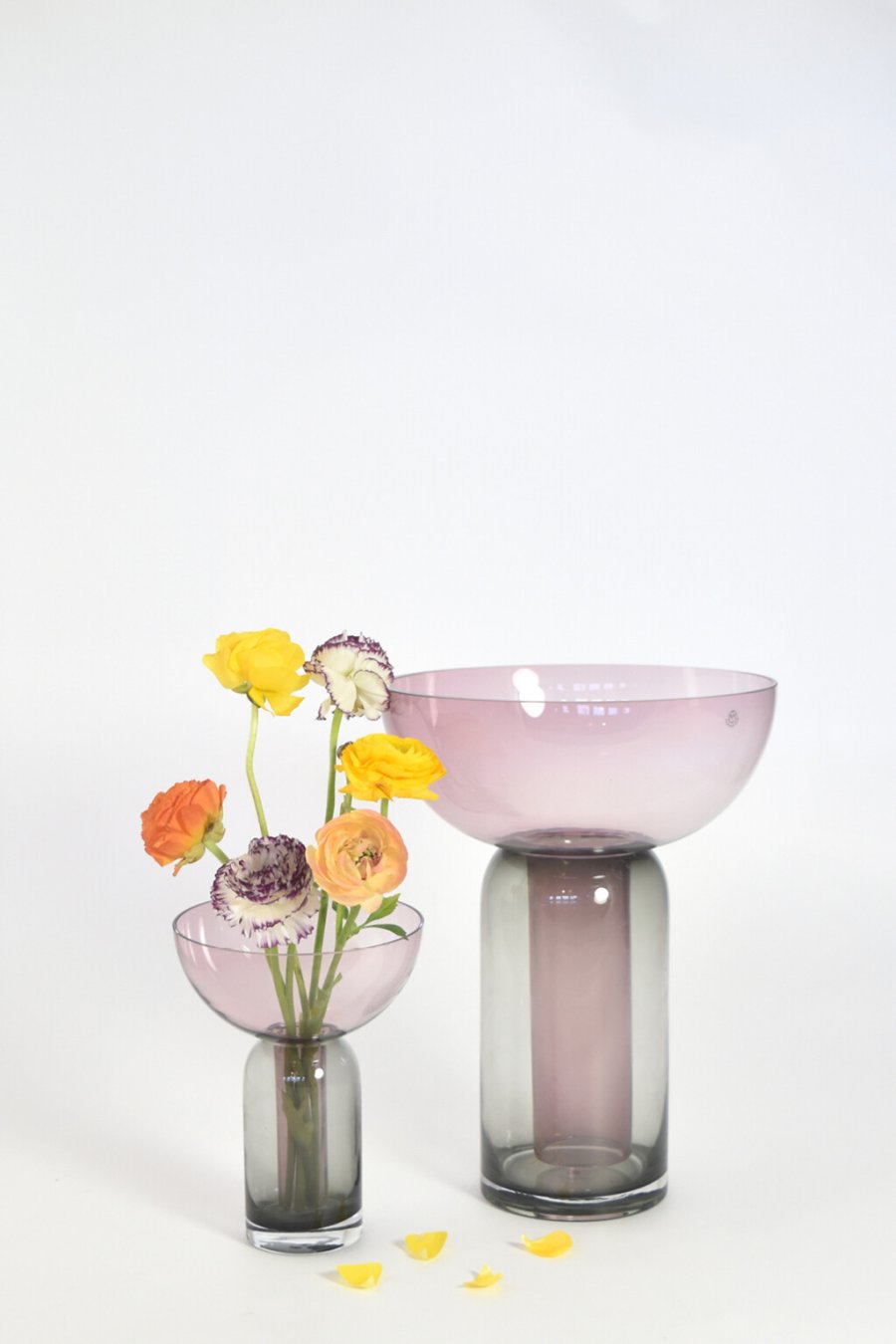 AYTM Torus Vase H33 cm, Schwarz/Rosa