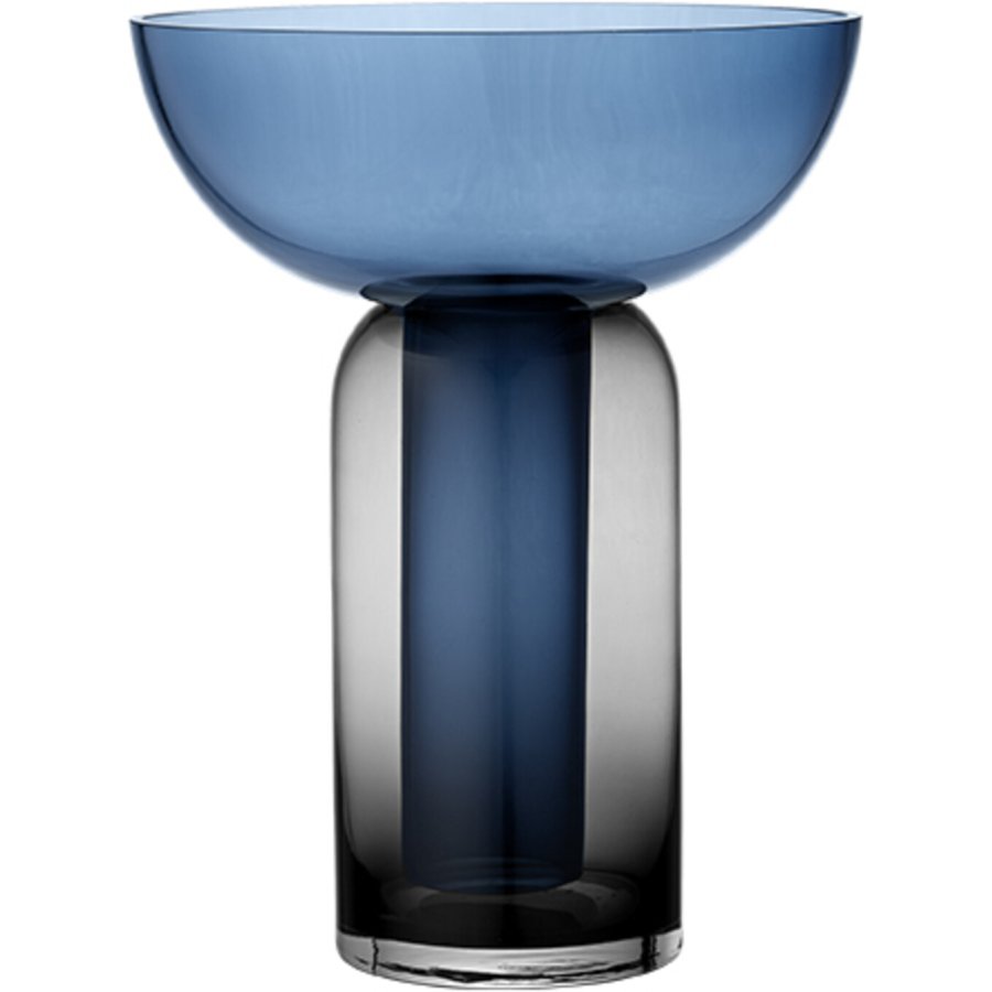 AYTM Torus Vase H33 cm, Schwarz/Navy