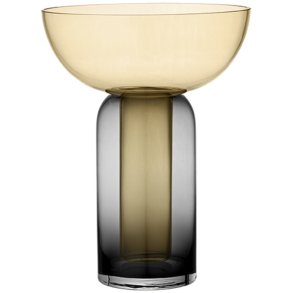AYTM Torus Vase H33 cm, Schwarz/Bernstein