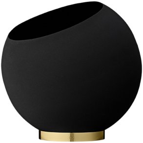 AYTM Globe Blumentopf H32.3 cm, Schwarz
