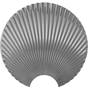 AYTM CONCHA Knage H23,5 cm, Sølv