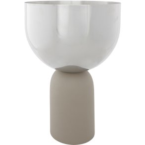 AYTM Torus Blumentopf H30.6 cm, Silber/Taupe