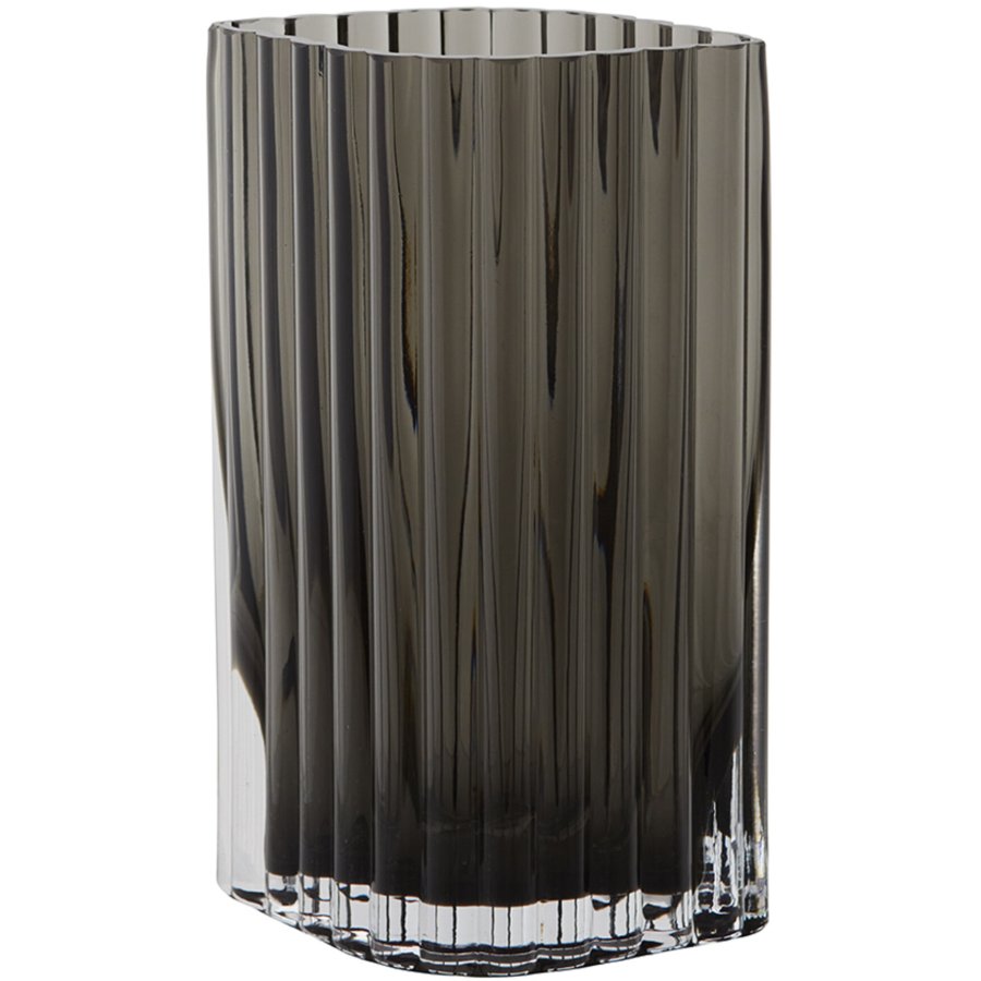 AYTM Folium Vase H20 cm, Schwarz