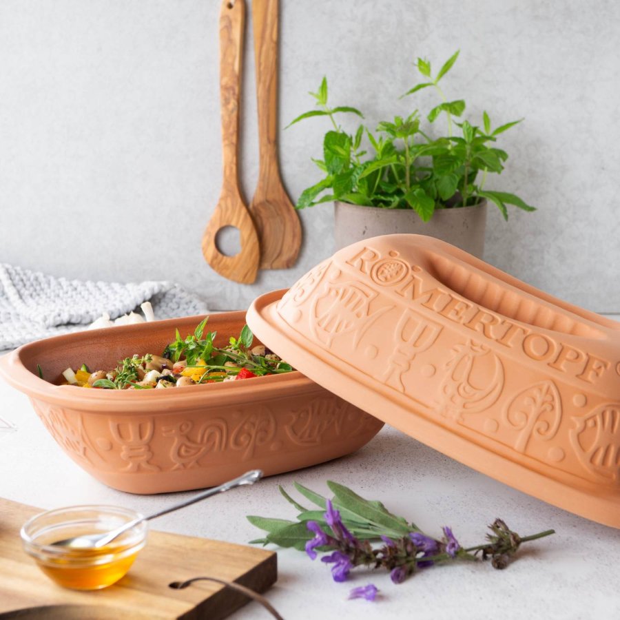 R&ouml;mertopf Classic Stegeso 20x30,5 cm, Terracotta