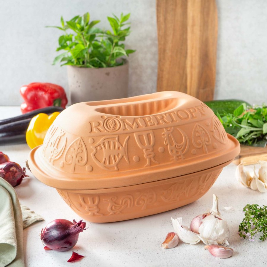 R&ouml;mertopf Classic Stegeso 20x30,5 cm, Terracotta