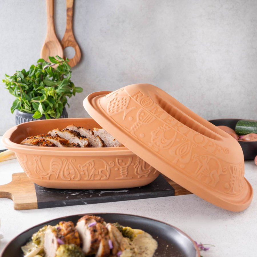 R&ouml;mertopf Classic Stegeso 23x34,5 cm, Terracotta