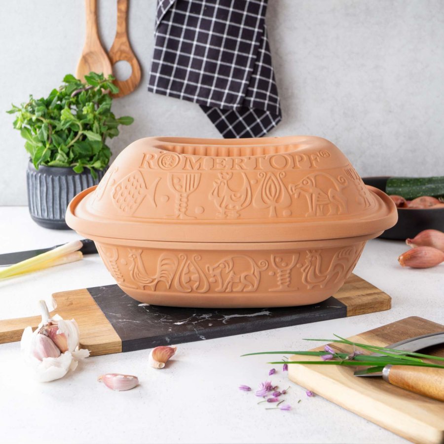 R&ouml;mertopf Classic Stegeso 23x34,5 cm, Terracotta