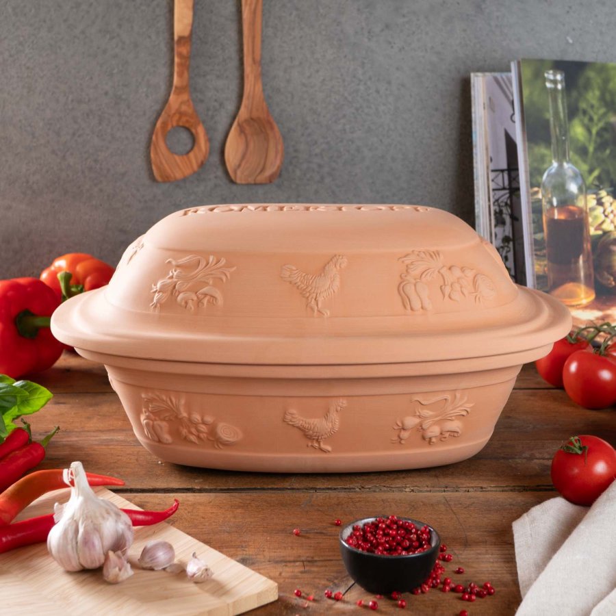 R&ouml;mertopf Rustico Stegeso 28x39,5 cm, Terracotta