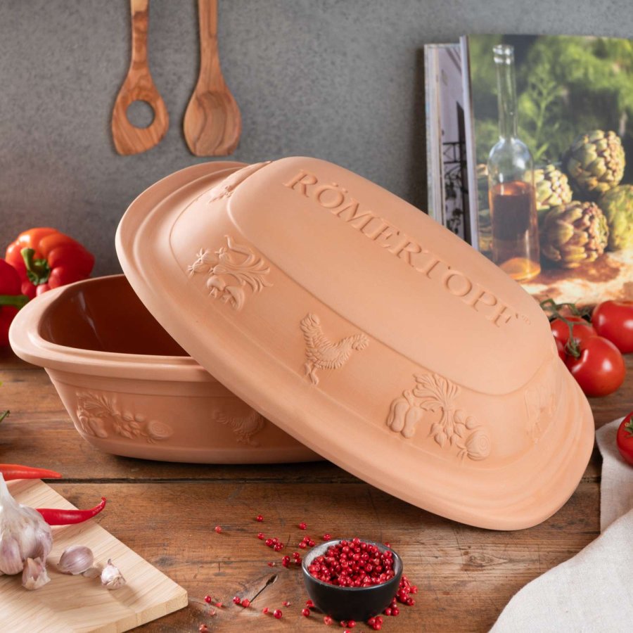 R&ouml;mertopf Rustico Stegeso 28x39,5 cm, Terracotta