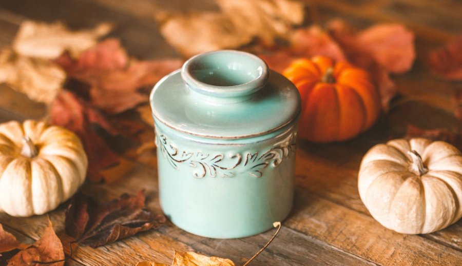 Butter Bell Antique Sm�rklokke H10,7 cm, Sea Spray Green