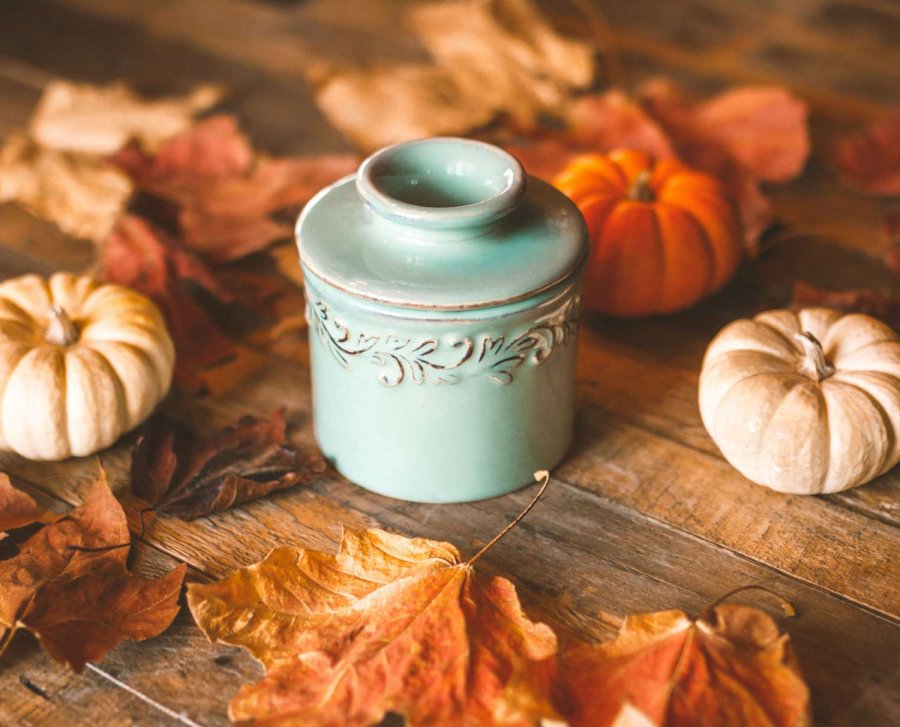 Butter Bell Antique Sm�rklokke H10,7 cm, Sea Spray Green