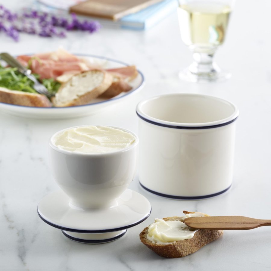 Butter Bell Le Bistro Sm�rklokke H10,7 cm, Hvid/Bl�