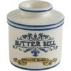 Butter Bell Art Nouveau Sm�rklokke H10,7 cm, Hvid/Bl�