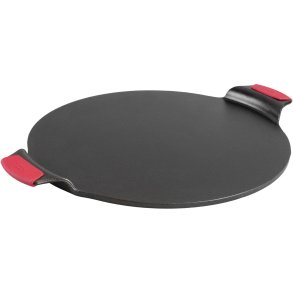 Lodge Pizzasteen met Siliconen Handvat �38,1, Zwart